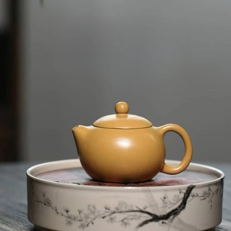 Teko Zisha Yixing [Mini Xishi Pot] (Huangjin Zhu Ni - 100ml)