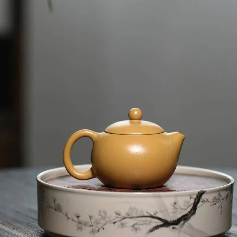 Teko Zisha Yixing [Mini Xishi Pot] (Huangjin Zhu Ni - 100ml)