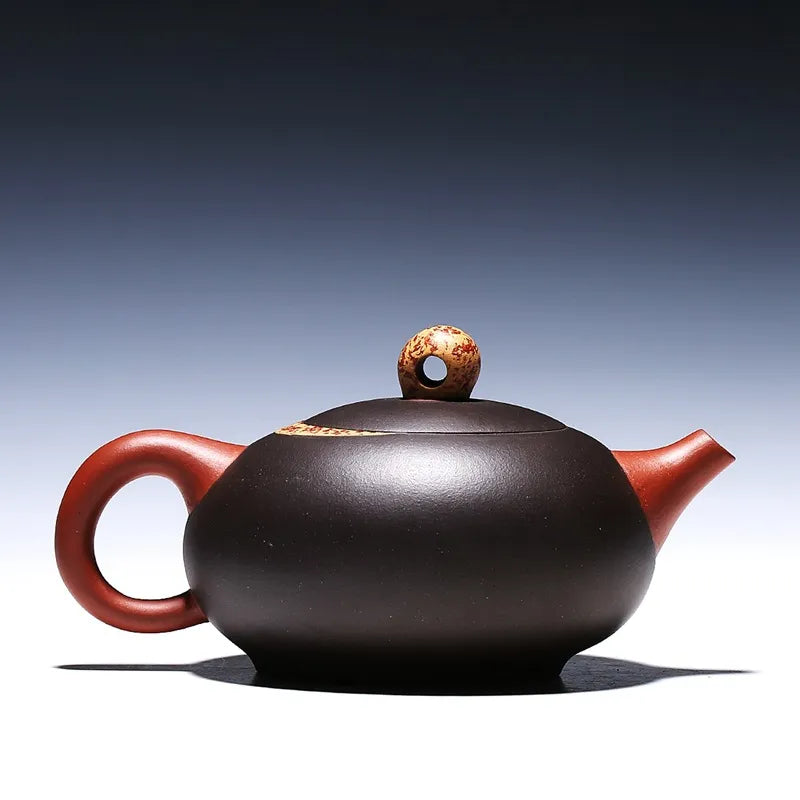 Yixing Zisha Teapot [Moon Xishi] (Hei Ni/Jiao Ni - 330ml) - YIQIN TEA HOUSE | yiqinteahouse.com | >300ml, new arrival, teapot, teaware, zisha teapot