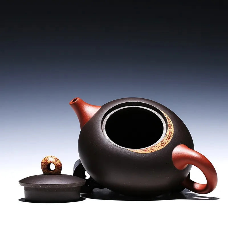 Yixing Zisha Teapot [Moon Xishi] (Hei Ni/Jiao Ni - 330ml) - YIQIN TEA HOUSE | yiqinteahouse.com | >300ml, new arrival, teapot, teaware, zisha teapot