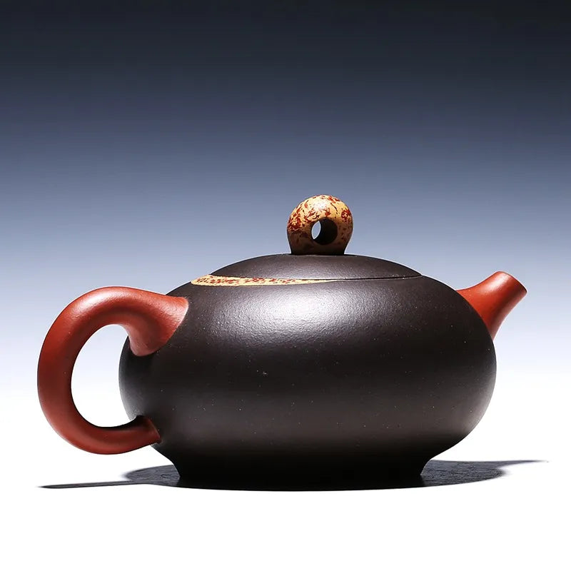 Yixing Zisha Teapot [Moon Xishi] (Hei Ni/Jiao Ni - 330ml) - YIQIN TEA HOUSE | yiqinteahouse.com | >300ml, new arrival, teapot, teaware, zisha teapot