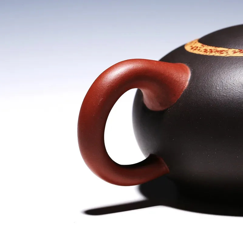 Yixing Zisha Teapot [Moon Xishi] (Hei Ni/Jiao Ni - 330ml) - YIQIN TEA HOUSE | yiqinteahouse.com | >300ml, new arrival, teapot, teaware, zisha teapot