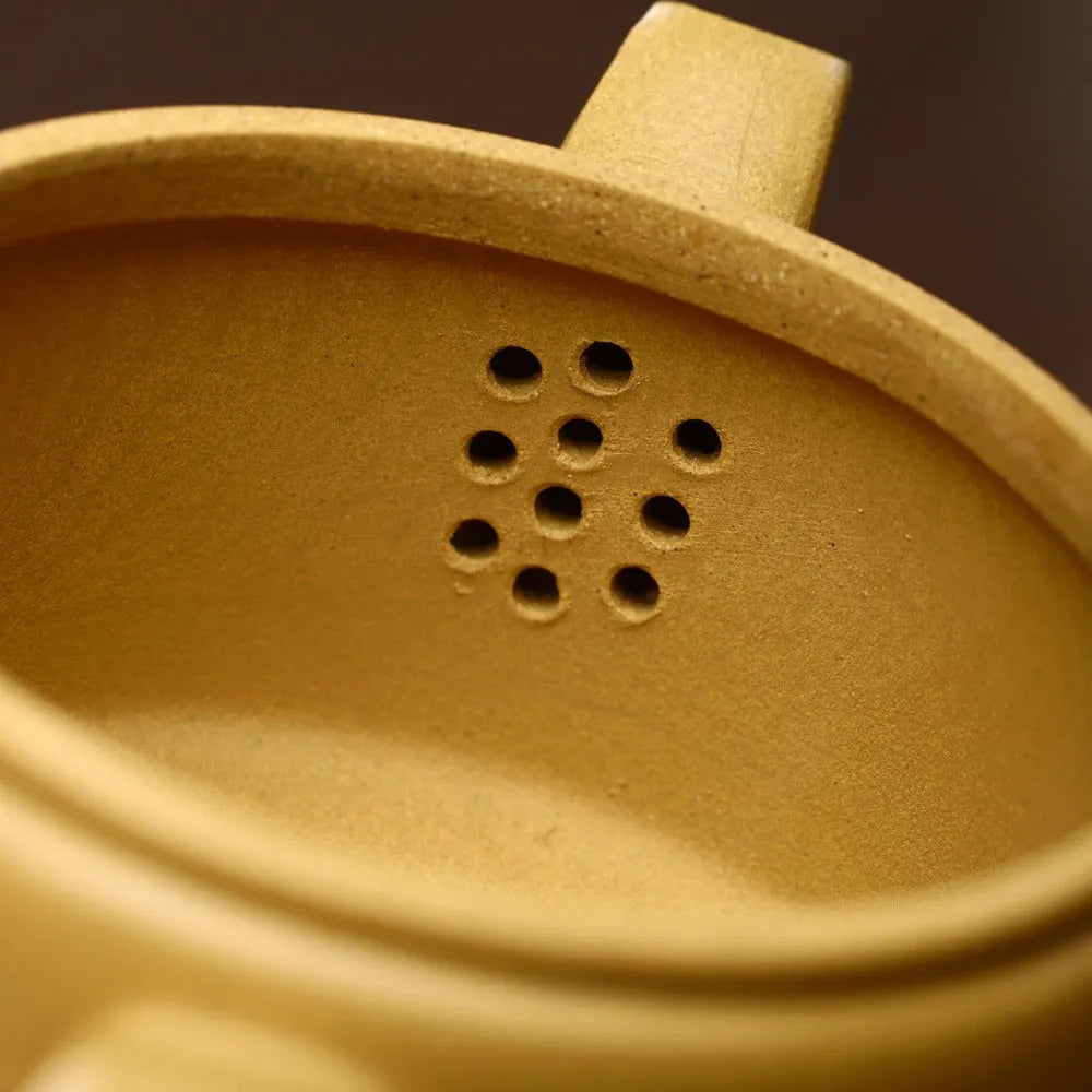 Yixing Zisha Teapot [Niaoqu Hanwa] (Huangjin Duan Ni - 230ml) - YIQIN TEA HOUSE | yiqinteahouse.com | 200-300ml, new arrival, teapot, teaware, zisha teapot