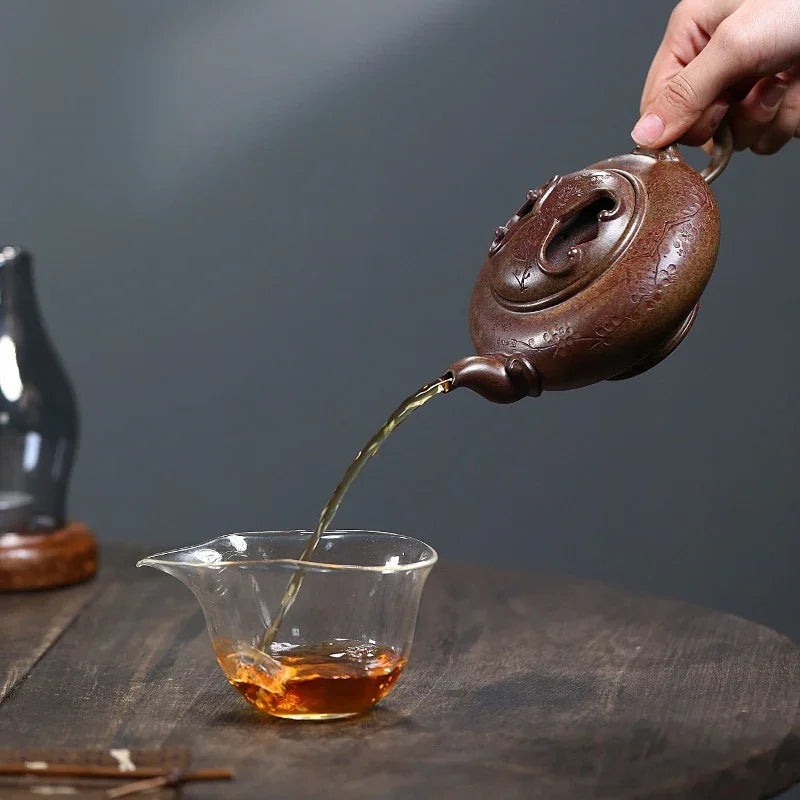 Teko Zisha Yixing [Niu Gai An Xiang] (Pembakaran Kayu Api Duan Ni - 300ml)