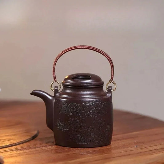 Teko Yixing Zisha [Niu Gai Yang Tong Pot] (Lao Zi Ni - 300ml)