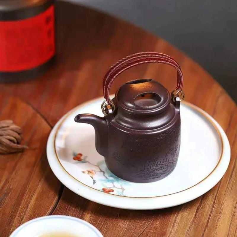 Teko Yixing Zisha [Niu Gai Yang Tong Pot] (Lao Zi Ni - 300ml)