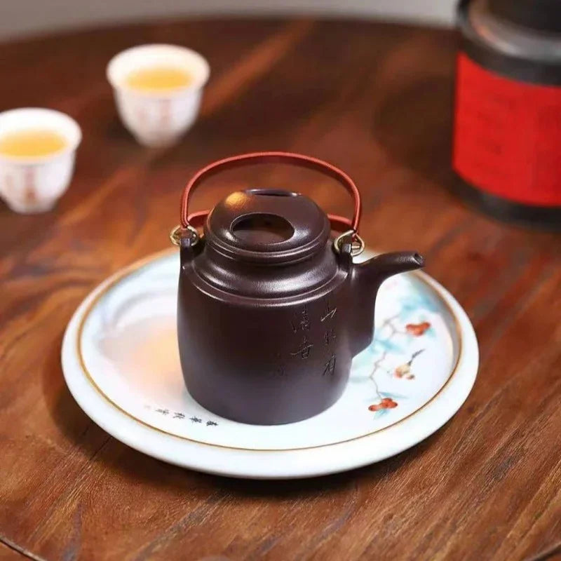 Teko Yixing Zisha [Niu Gai Yang Tong Pot] (Lao Zi Ni - 300ml)