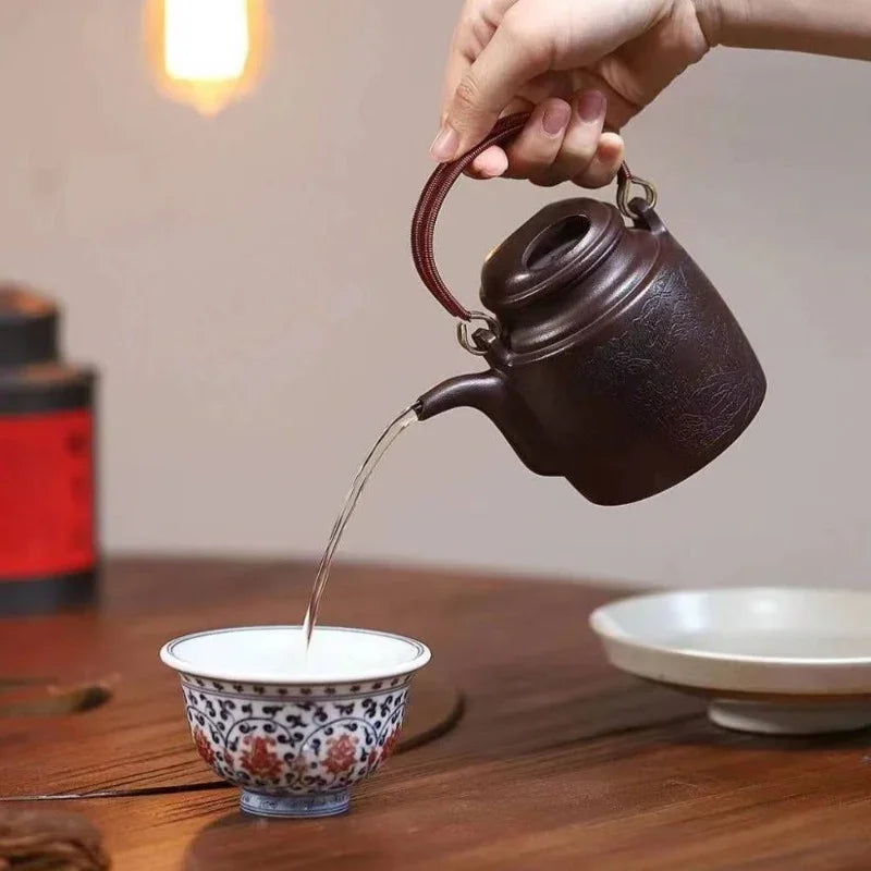 Teko Yixing Zisha [Niu Gai Yang Tong Pot] (Lao Zi Ni - 300ml)