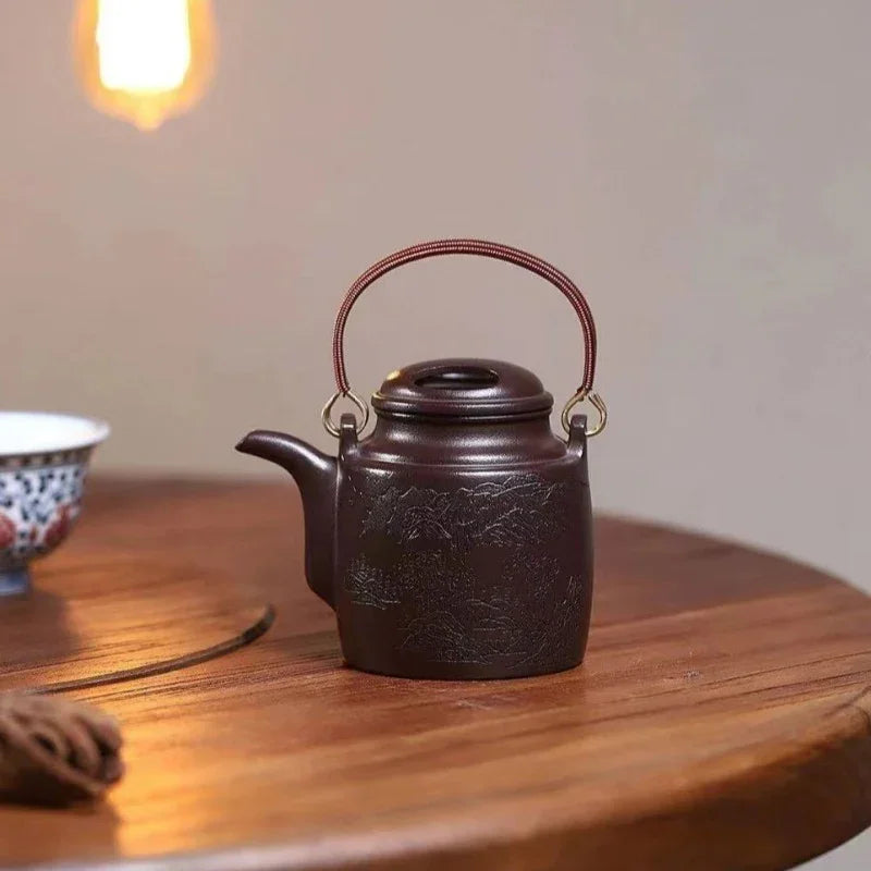 Teko Yixing Zisha [Niu Gai Yang Tong Pot] (Lao Zi Ni - 300ml)