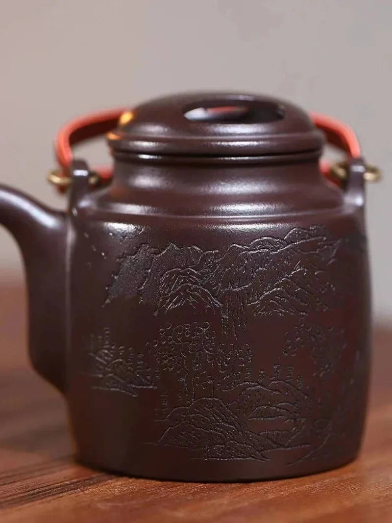 Teko Yixing Zisha [Niu Gai Yang Tong Pot] (Lao Zi Ni - 300ml)