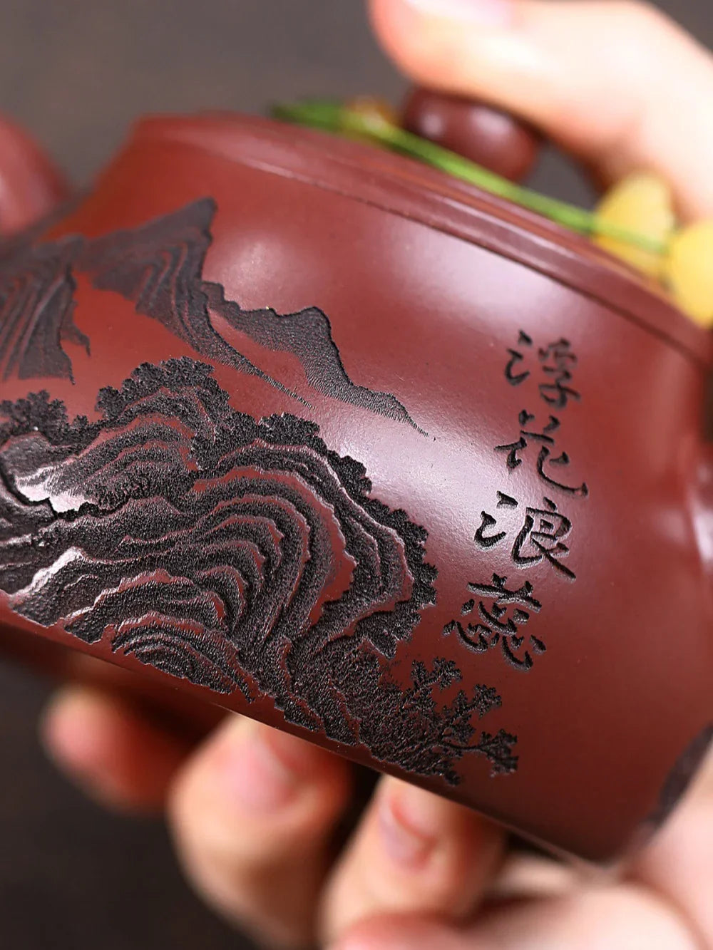 Yixing Zisha Teapot [Peony Shi Piao] (Long Xue Sha - 200ml)