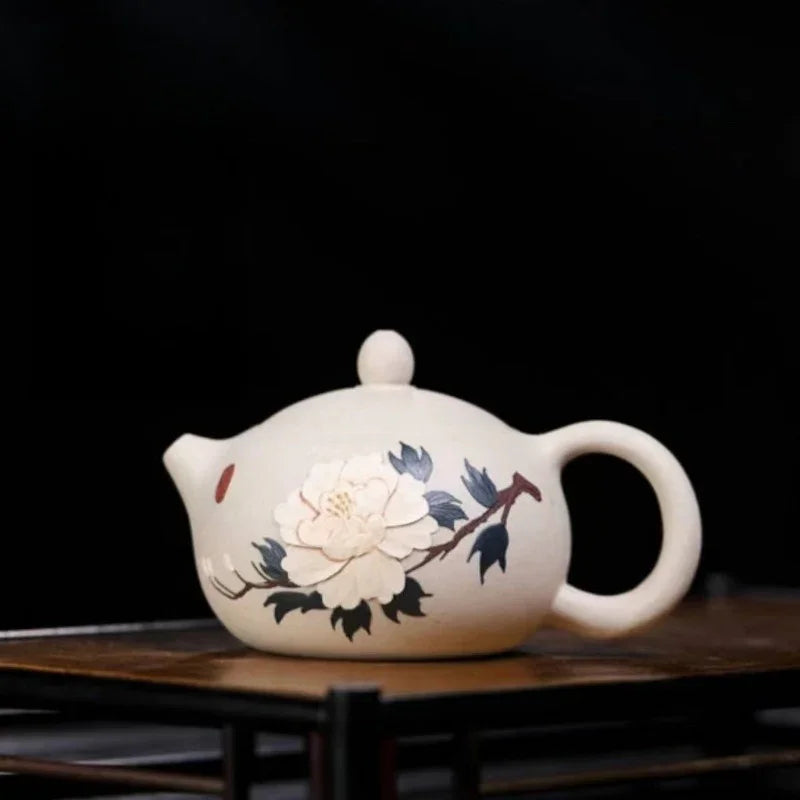 yixing-zisha-teapot-peony-xishi-bai-duan-ni-230ml-yiqin-tea-house-yiqinteahouse-com-1 - YIQIN TEA HOUSE 一沁茶舍 yiqinteahouse.com
