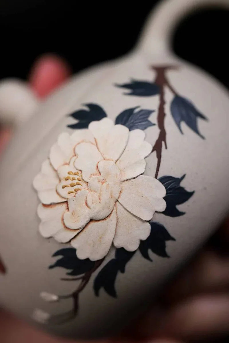 yixing-zisha-teapot-peony-xishi-bai-duan-ni-230ml-yiqin-tea-house-yiqinteahouse-com-13 - YIQIN TEA HOUSE 一沁茶舍 yiqinteahouse.com