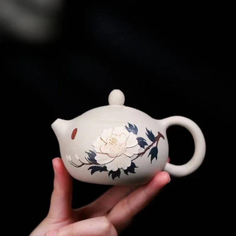 yixing-zisha-teapot-peony-xishi-bai-duan-ni-230ml-yiqin-tea-house-yiqinteahouse-com-5 - YIQIN TEA HOUSE 一沁茶舍 yiqinteahouse.com