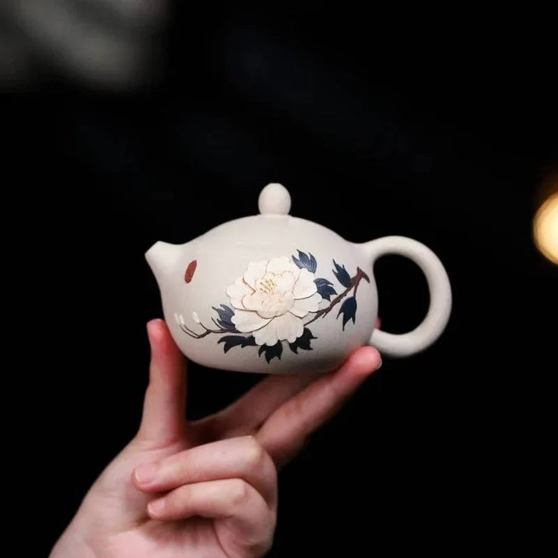 yixing-zisha-teapot-peony-xishi-bai-duan-ni-230ml-yiqin-tea-house-yiqinteahouse-com-8 - YIQIN TEA HOUSE 一沁茶舍 yiqinteahouse.com