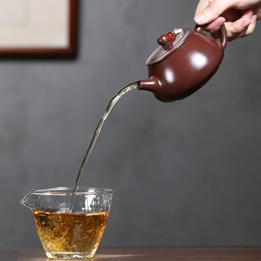 Théière Yixing Zisha [Ping Gai Shi Piao] (Zi Zhu Ni - 250 ml)