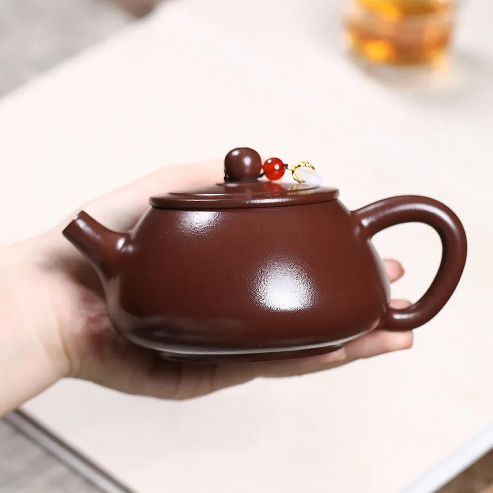 Théière Yixing Zisha [Ping Gai Shi Piao] (Zi Zhu Ni - 250 ml)
