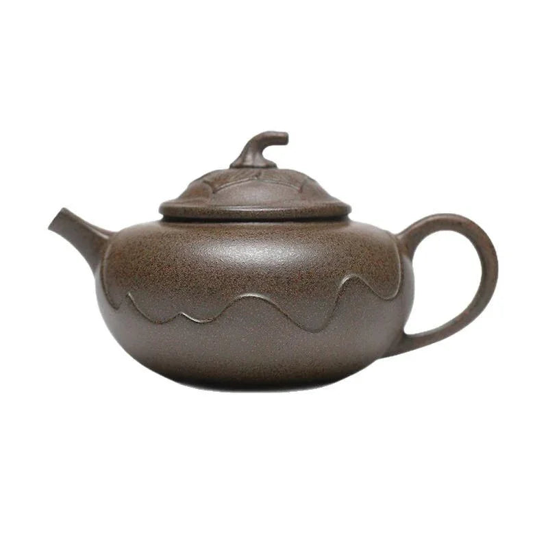 Teko Zisha Yixing [Ping Ting Pot] (Long Bei Qing Dibakar Kayu Api - 190ml)