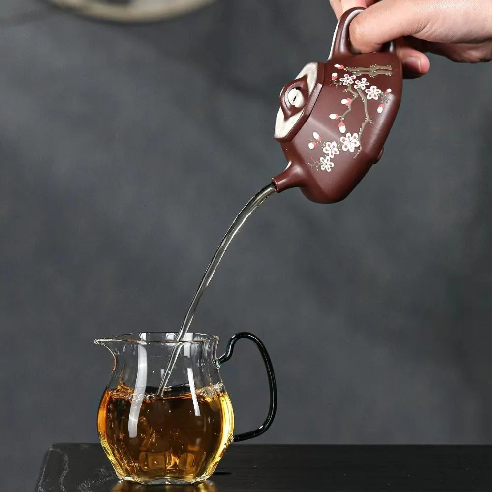 Yixing Zisha Teapot [Plum Blossom Bafang Shi Piao] (Zi Zhu Ni - 180ml) - YIQIN TEA HOUSE | yiqinteahouse.com | <200ml, new arrival, teapot, teaware, zisha teapot