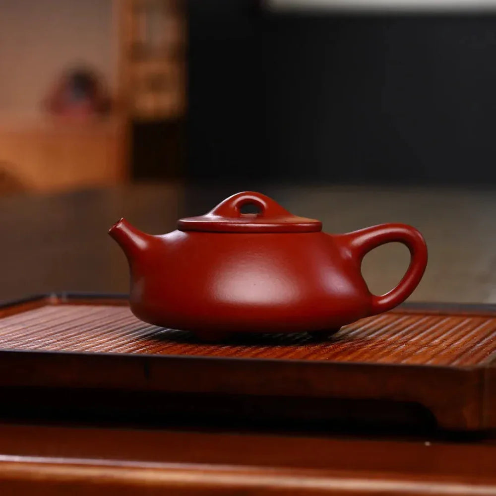 Yixing Zisha Teapot [Plum Blossom Jingzhou Shi Piao] (Dahongpao - 180ml) - YIQIN TEA HOUSE | yiqinteahouse.com | <200ml, new arrival, teapot, teaware, zisha teapot