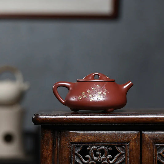 Teko Zisha Yixing [Plum Blossom Jingzhou Shi Piao] (Hong Pi Long - 310ml)