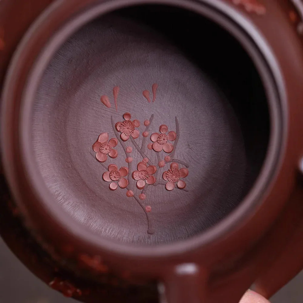 Teiera Yixing Zisha [Plum Blossom Qu Hu] (Zi Zhu Ni - 230ml)