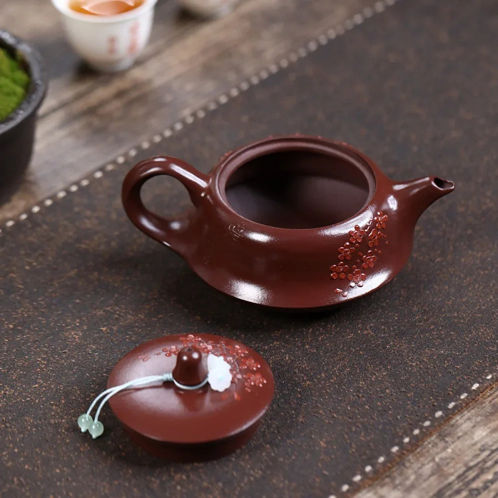 Teiera Yixing Zisha [Plum Blossom Qu Hu] (Zi Zhu Ni - 230ml)
