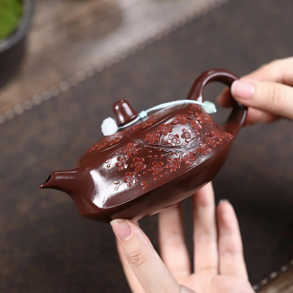 Teiera Yixing Zisha [Plum Blossom Qu Hu] (Zi Zhu Ni - 230ml)