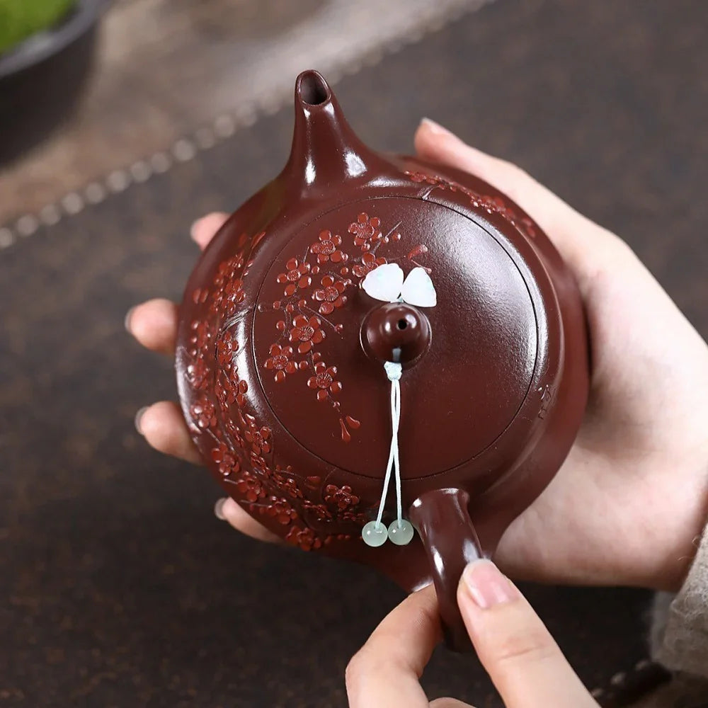 Teiera Yixing Zisha [Plum Blossom Qu Hu] (Zi Zhu Ni - 230ml)