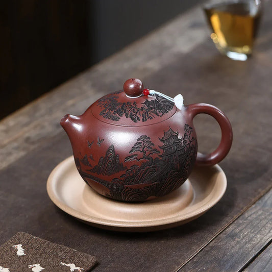 Yixing Zisha Teapot [Qingxianju Xishi] (Long Xue Sha - 500ml)