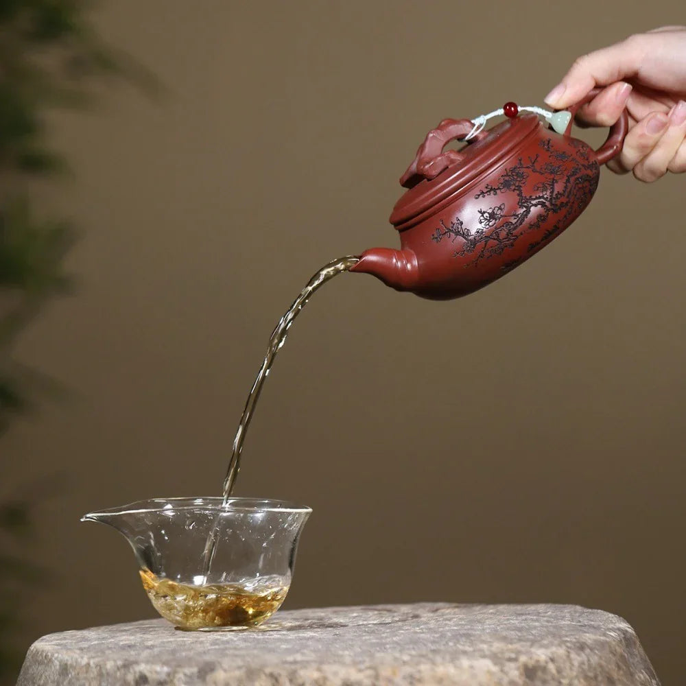 Teko Yixing Zisha [Red Plum] (Long Xue Sha - 360ml)