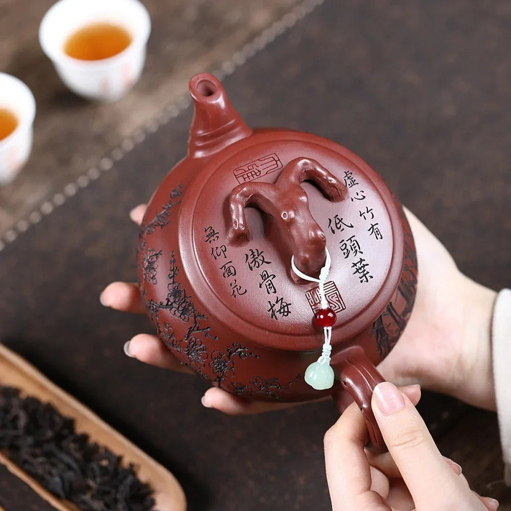Teko Yixing Zisha [Red Plum] (Long Xue Sha - 360ml)
