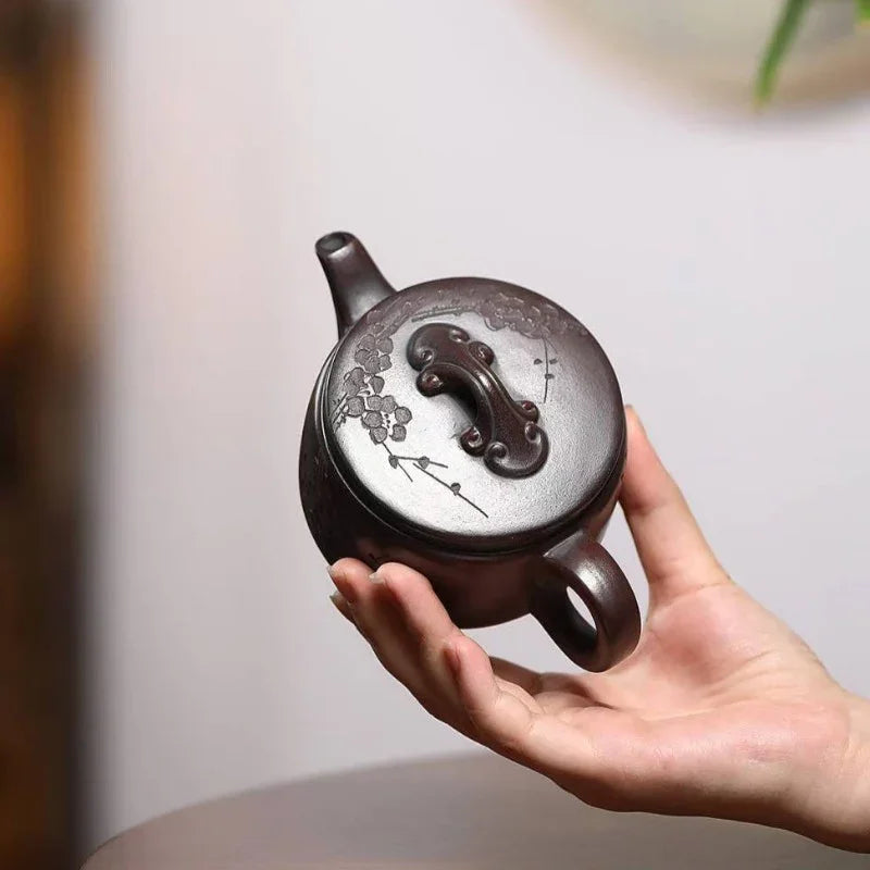 Teko Zisha Yixing [Ruyi Hanwa] (Zi Ni Suhu Tinggi - 210ml)