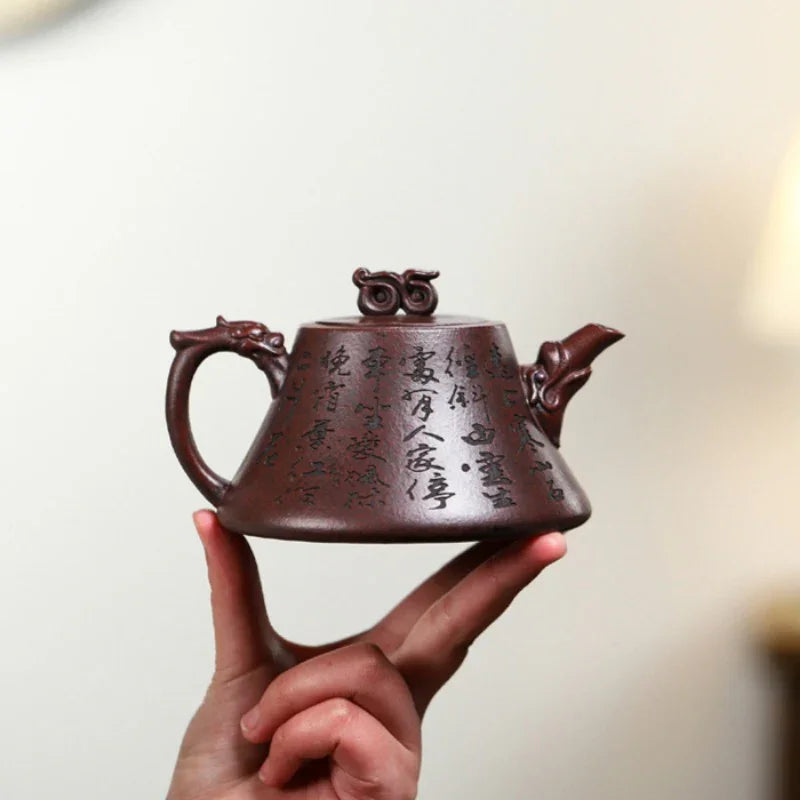 Yixing Zisha Teapot [Ruyi Na Piao] (Long Xue Sha - 310ml) - YIQIN TEA HOUSE | yiqinteahouse.com | >300ml, teapot, teaware, zisha teapot