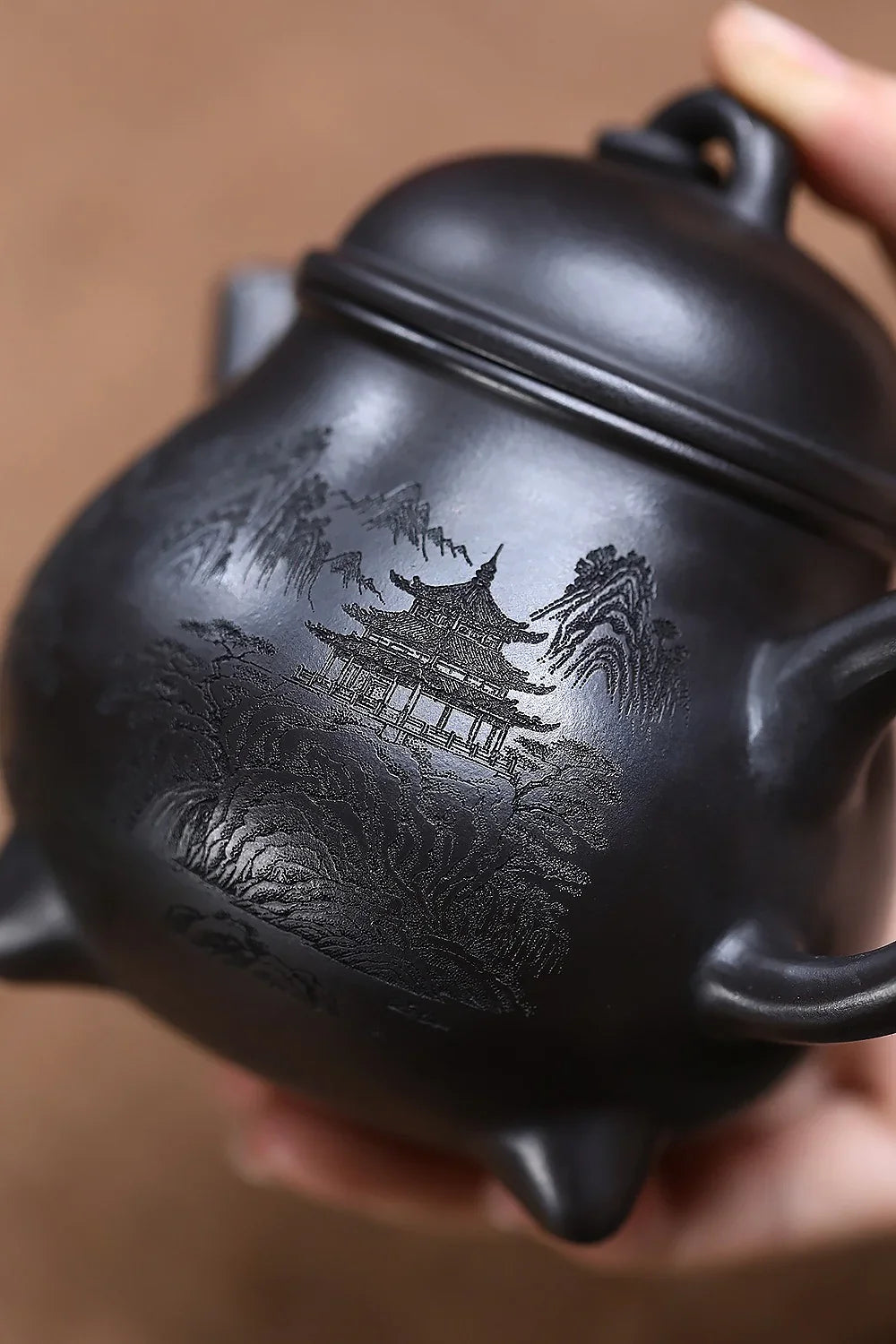 Teko Yixing Zisha [Sanzu Ruding] (Shi Huang - 310ml)