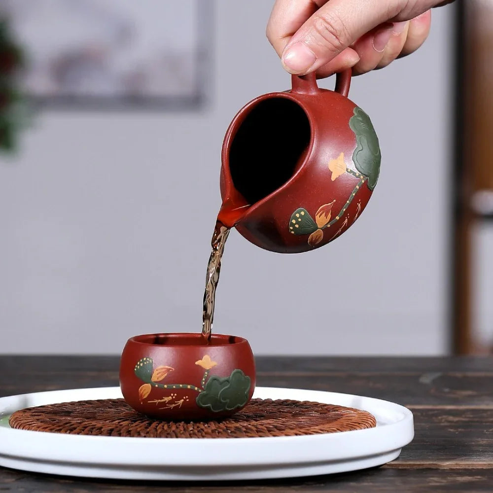 yixing-zisha-teapot-set-lotus-pond-moonlight-dahongpao-260ml-yiqin-tea-house-yiqinteahouse-com-10 - YIQIN TEA HOUSE 一沁茶舍 yiqinteahouse.com