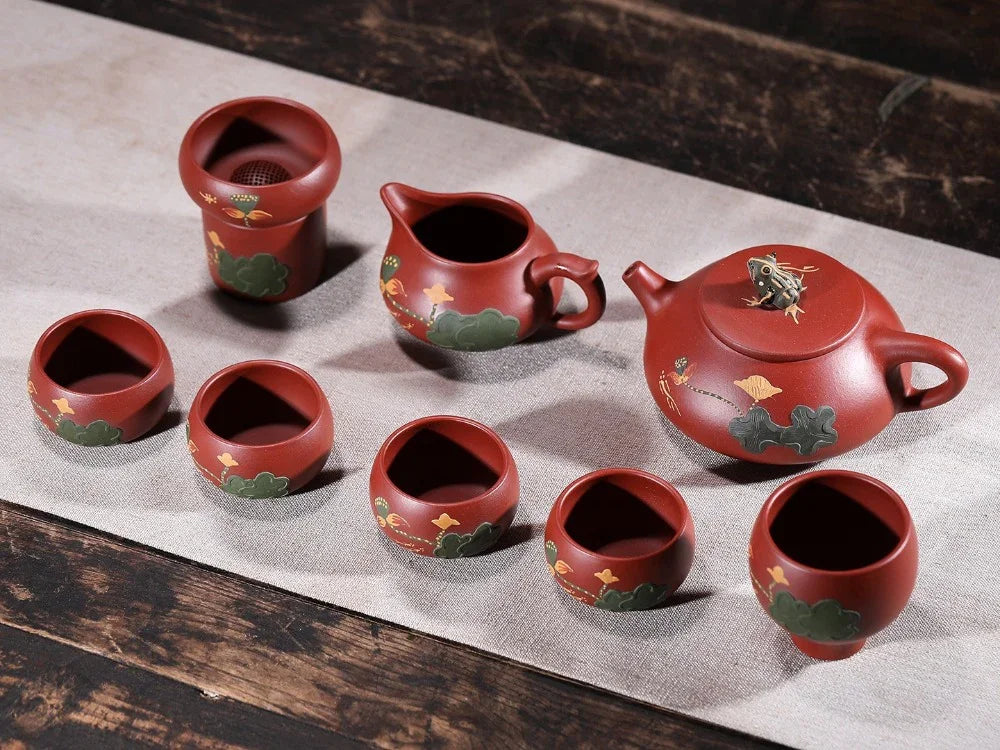 yixing-zisha-teapot-set-lotus-pond-moonlight-dahongpao-260ml-yiqin-tea-house-yiqinteahouse-com-12 - YIQIN TEA HOUSE 一沁茶舍 yiqinteahouse.com