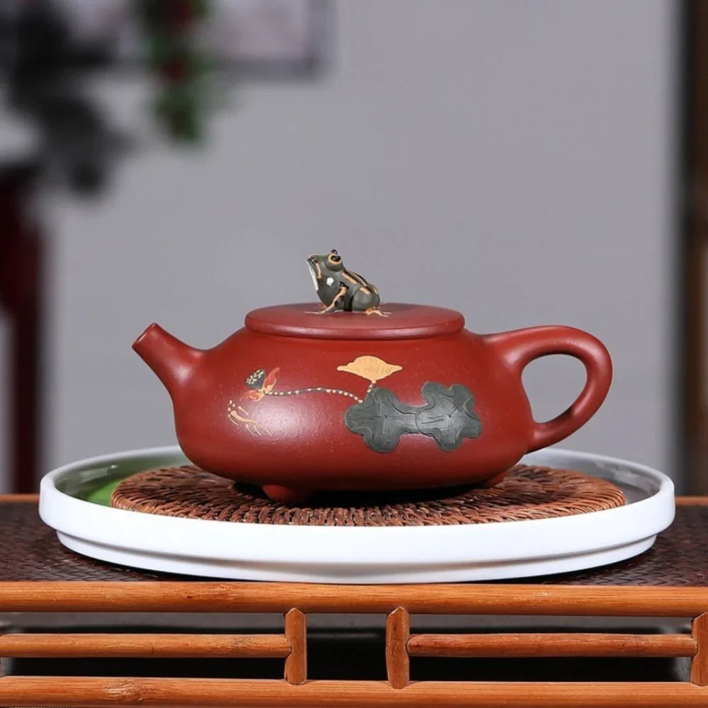 yixing-zisha-teapot-set-lotus-pond-moonlight-dahongpao-260ml-yiqin-tea-house-yiqinteahouse-com-2 - YIQIN TEA HOUSE 一沁茶舍 yiqinteahouse.com