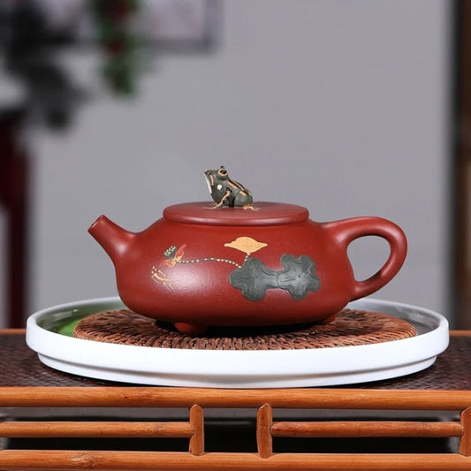 Set Teko Zisha Yixing [Lotus Pond Moonlight] (Dahongpao - 260ml)
