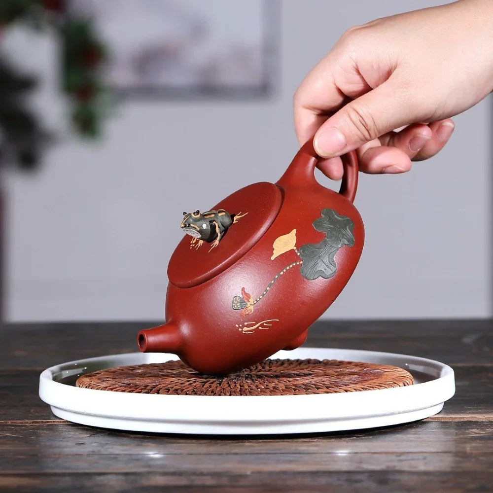 yixing-zisha-teapot-set-lotus-pond-moonlight-dahongpao-260ml-yiqin-tea-house-yiqinteahouse-com-7 - YIQIN TEA HOUSE 一沁茶舍 yiqinteahouse.com