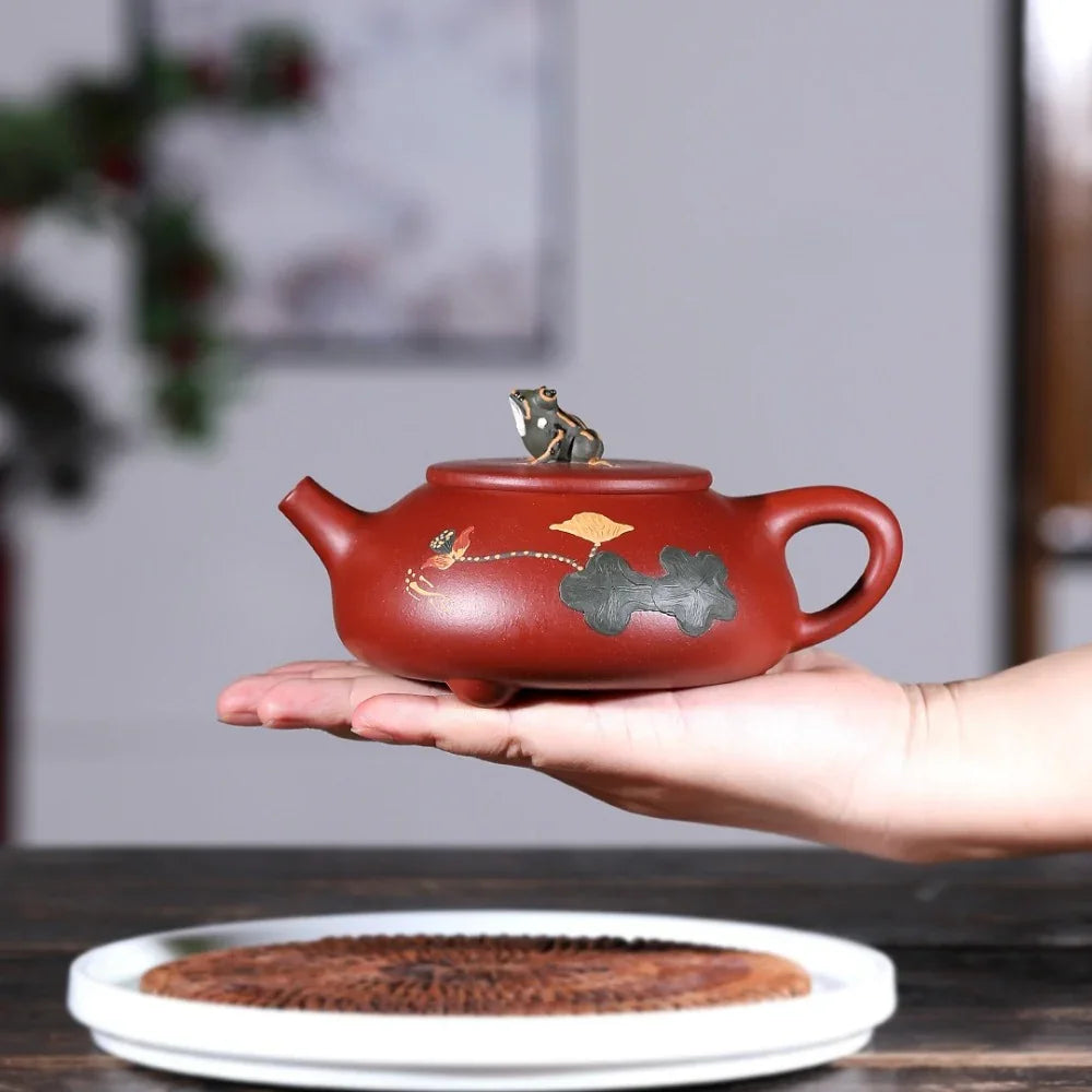 yixing-zisha-teapot-set-lotus-pond-moonlight-dahongpao-260ml-yiqin-tea-house-yiqinteahouse-com-8 - YIQIN TEA HOUSE 一沁茶舍 yiqinteahouse.com