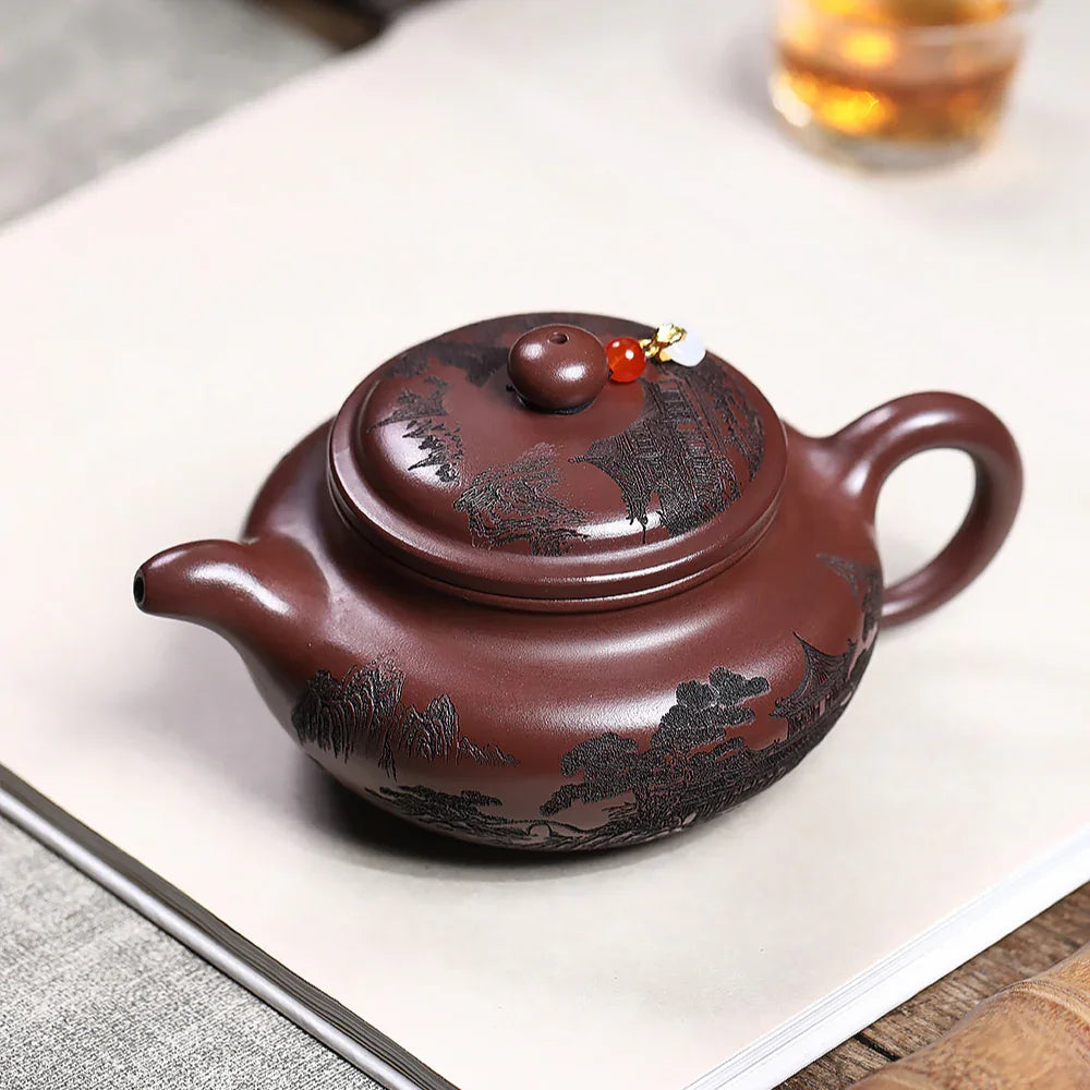 Teko Zisha Yixing [Shanshui Fanggu] (Zi Ni - 400ml)