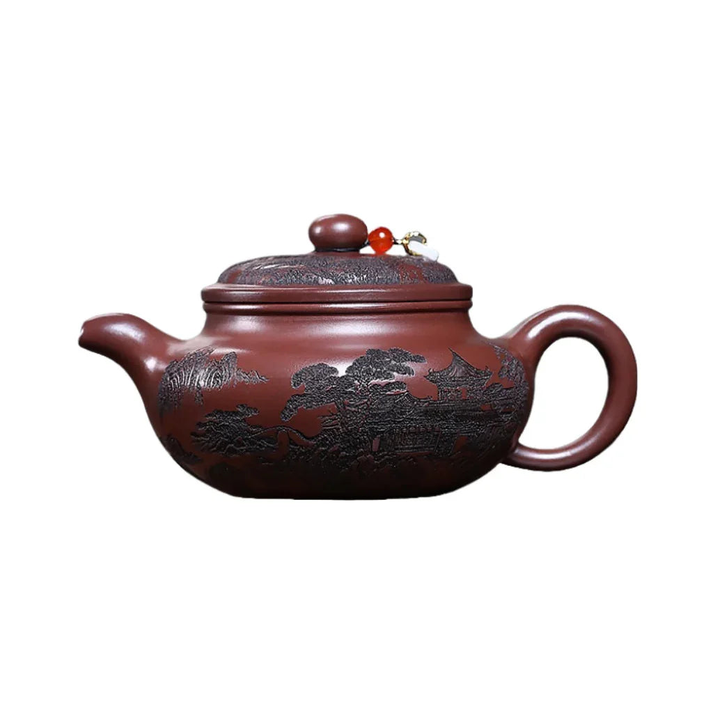 Teko Zisha Yixing [Shanshui Fanggu] (Zi Ni - 400ml)