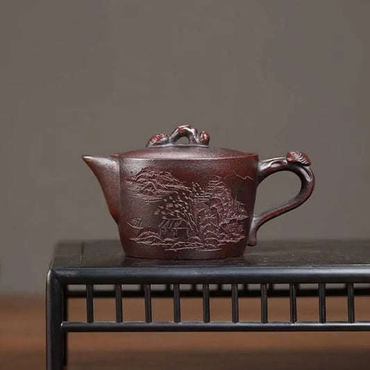 yixing-zisha-teapot-shanshui-wadang-shi-hong-high-temperature-fired-240ml-yiqin-tea-house-yiqinteahouse-com-1 - YIQIN TEA HOUSE 一沁茶舍 yiqinteahouse.com
