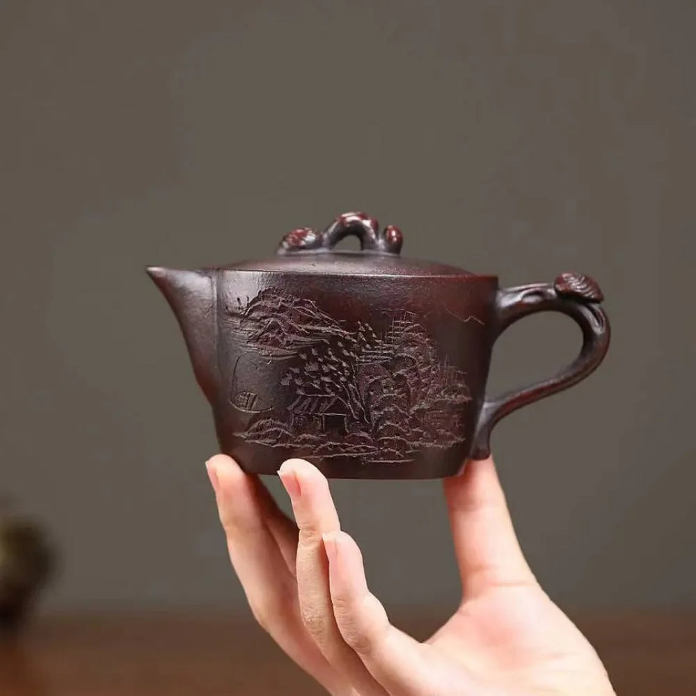 yixing-zisha-teapot-shanshui-wadang-shi-hong-high-temperature-fired-240ml-yiqin-tea-house-yiqinteahouse-com-4 - YIQIN TEA HOUSE 一沁茶舍 yiqinteahouse.com