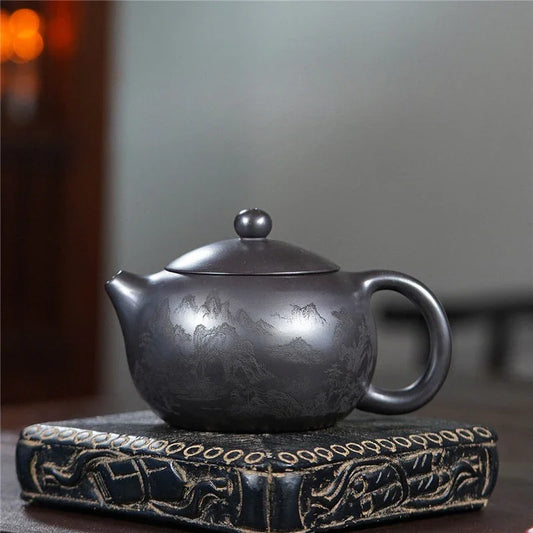 Yixing Zisha Teapot [Shanshui Xishi Pot] (Shi Huang - 400ml)