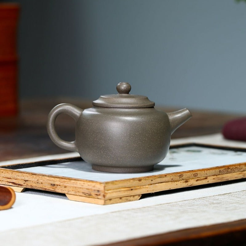 Yixing Zisha Teapot [Shuangyu Dezhong] (Qing Duan Ni - 240ml) - YIQIN TEA HOUSE | yiqinteahouse.com | 200-300ml, new arrival, teapot, teaware, zisha teapot