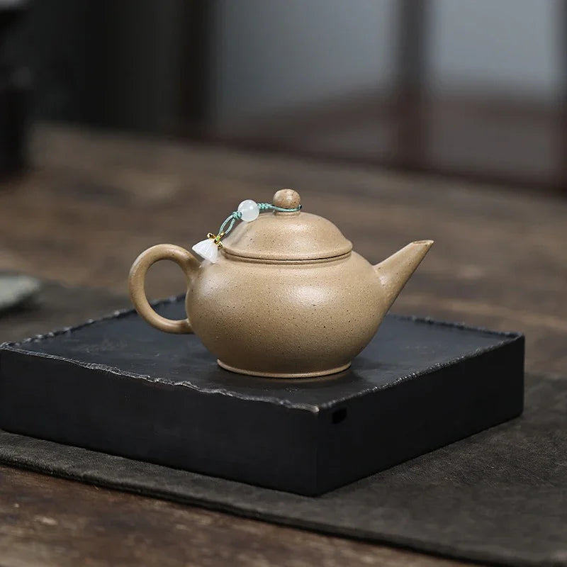 Yixing Zisha Teapot [Shui Ping] (Bensan Lu Ni - 150ml) - YIQIN TEA HOUSE | yiqinteahouse.com | <200ml, teapot, teaware, zisha teapot