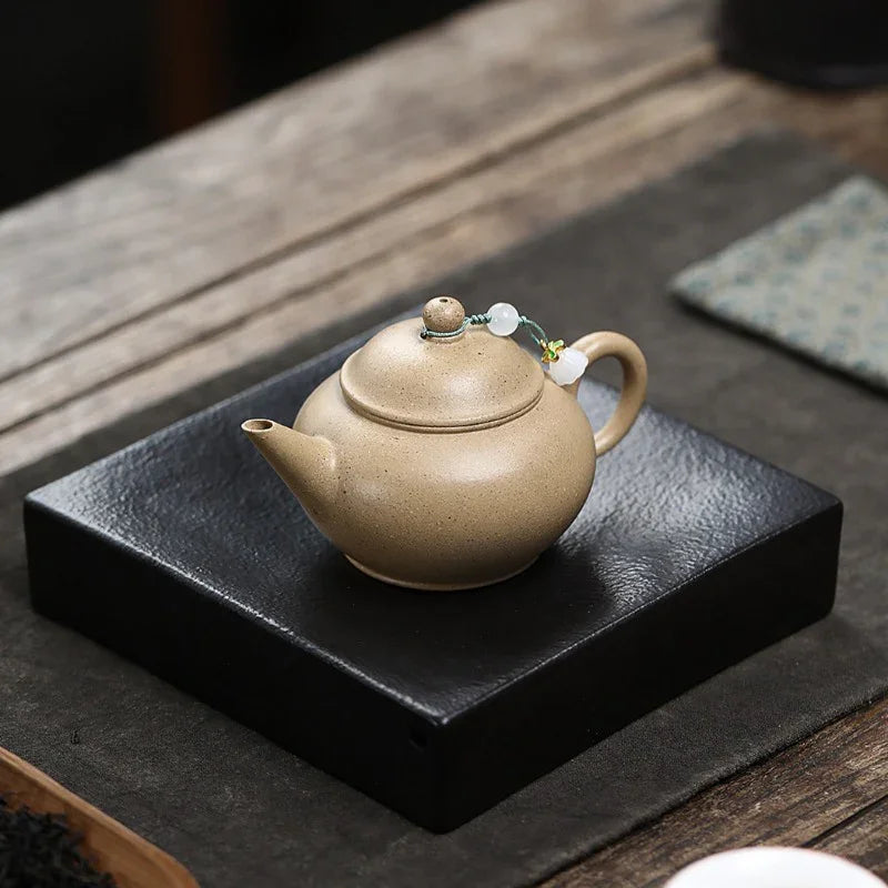 Yixing Zisha Teapot [Shui Ping] (Bensan Lu Ni - 150ml) - YIQIN TEA HOUSE | yiqinteahouse.com | <200ml, teapot, teaware, zisha teapot