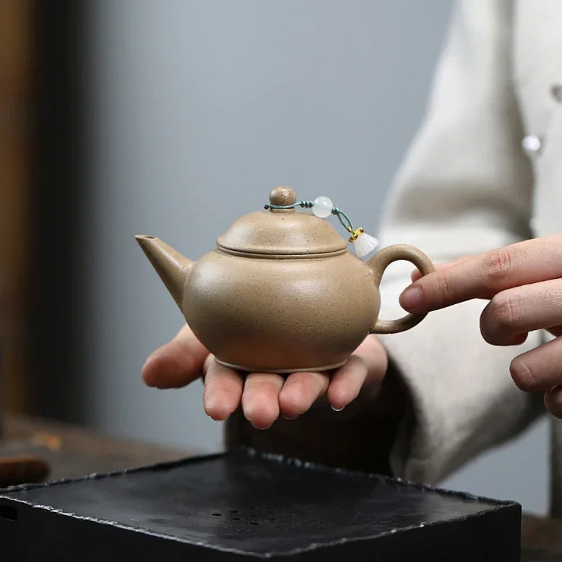 Yixing Zisha Teapot [Shui Ping] (Bensan Lu Ni - 150ml) - YIQIN TEA HOUSE | yiqinteahouse.com | <200ml, teapot, teaware, zisha teapot